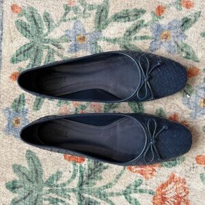 SCHUTZ Arissa Navy Woven Flats
